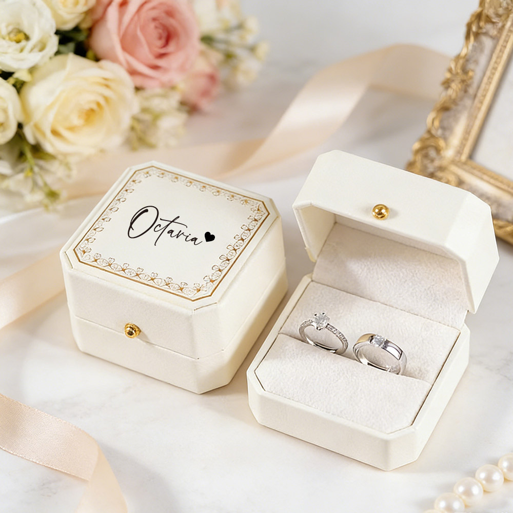 Personalized Faux Leather Ring - đánh giá và giá Wedding Packaging