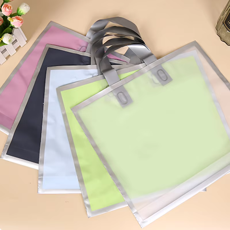 50Pcs Frosted hand shopping ba - đánh giá và giá Wedding Party Supply Store