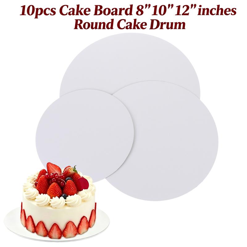White 10pcs Round Cake Boards  - đánh giá và giá Wedding Supply Shops