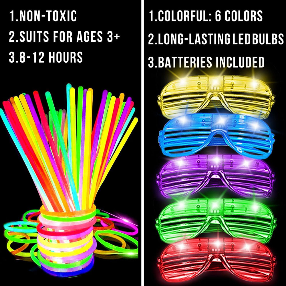 136Pack Glow in The Dark Light - đánh giá và giá Wedding Supply Bulk