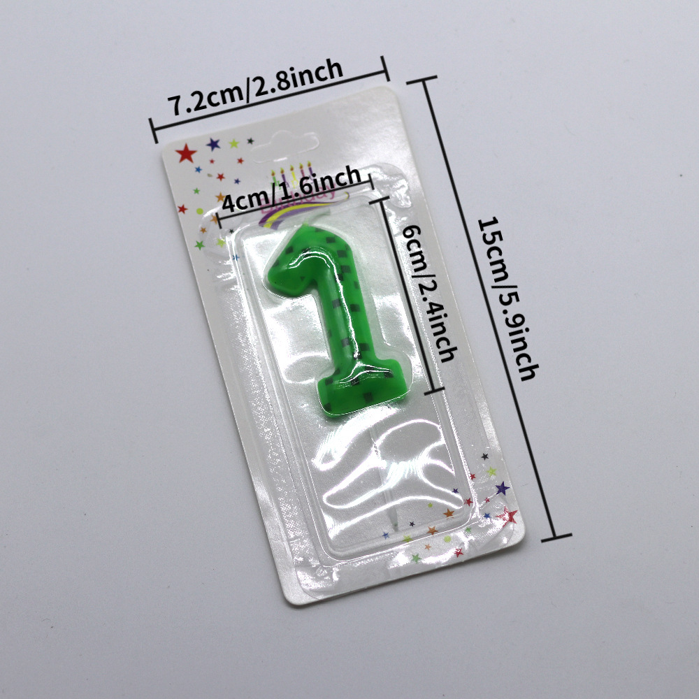 Green Mosaic Candles Numbers 0 - đánh giá và giá Unity Candle Set