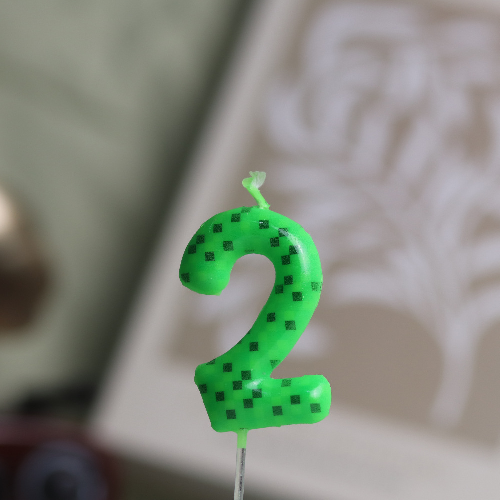 Green Mosaic Candles Numbers 0 - đánh giá và giá Unity Candle Set