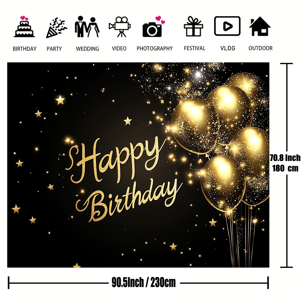 1pc super large black and gold - đánh giá và giá Wedding Superstar