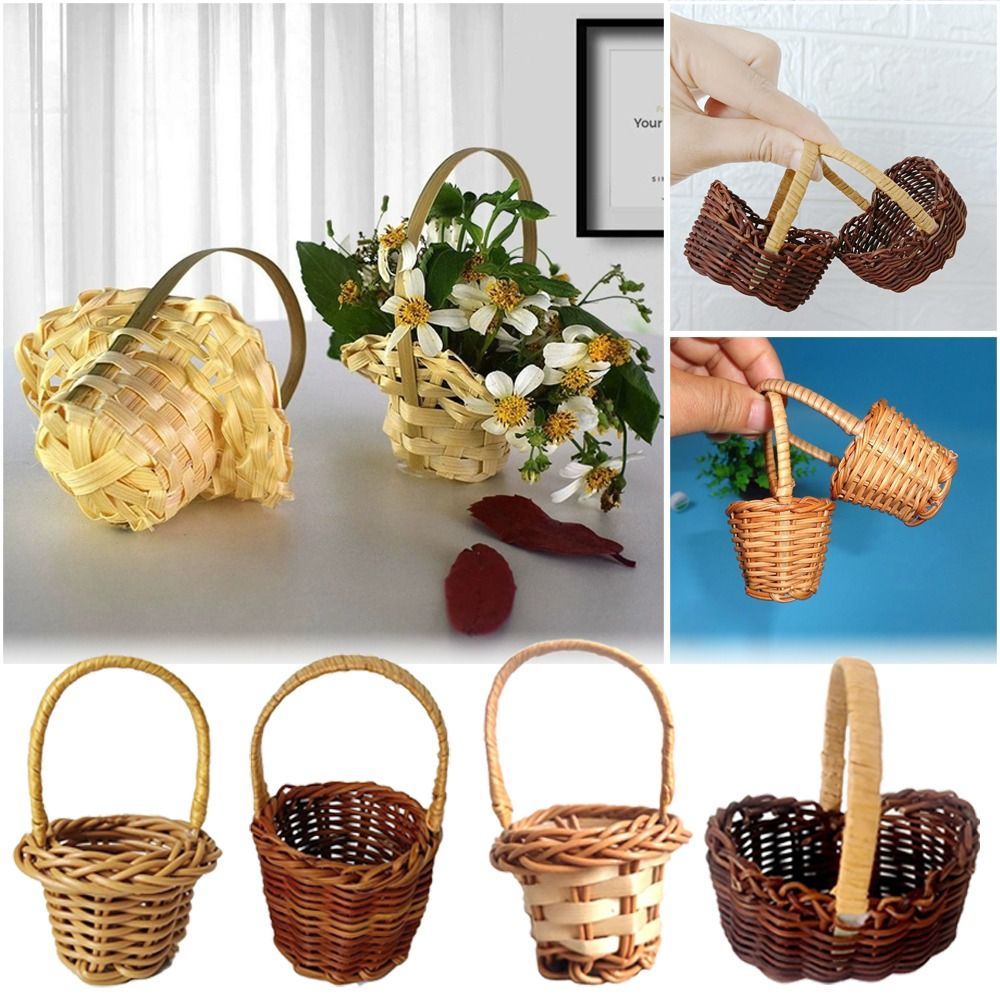Mini Braid Flower Baskets with - đánh giá và giá Wedding Hampers