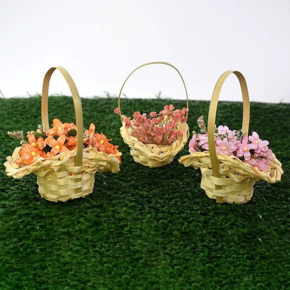 Mini Braid Flower Baskets with - đánh giá và giá Wedding Hampers