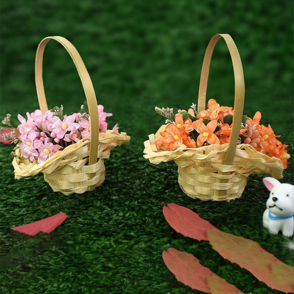 Mini Braid Flower Baskets with - đánh giá và giá Wedding Hampers